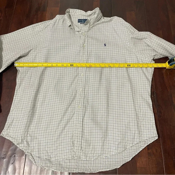 Ralph Lauren Long Sleeve Button Up Men’s XXL Off White With Stripes - Picture 5 of 7
